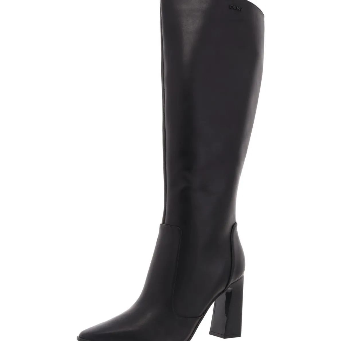 Zipper Leather Knee-High Boots