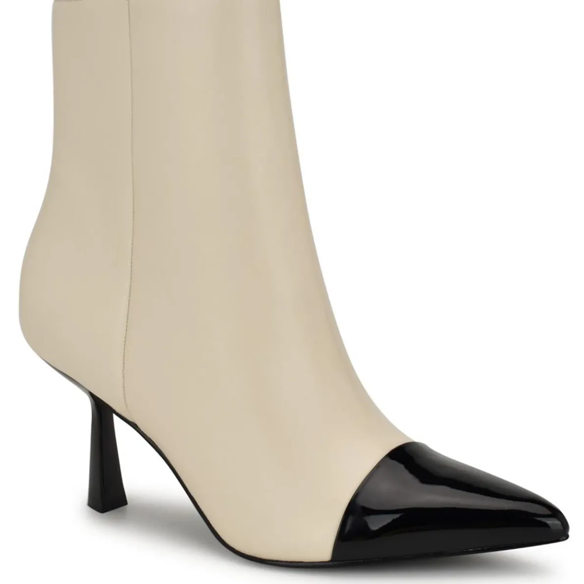 Zipper Leather Mid-Calf Boots