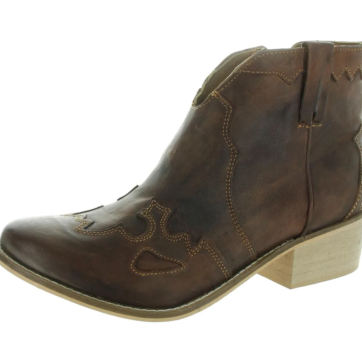 Zipper Leather Shooties