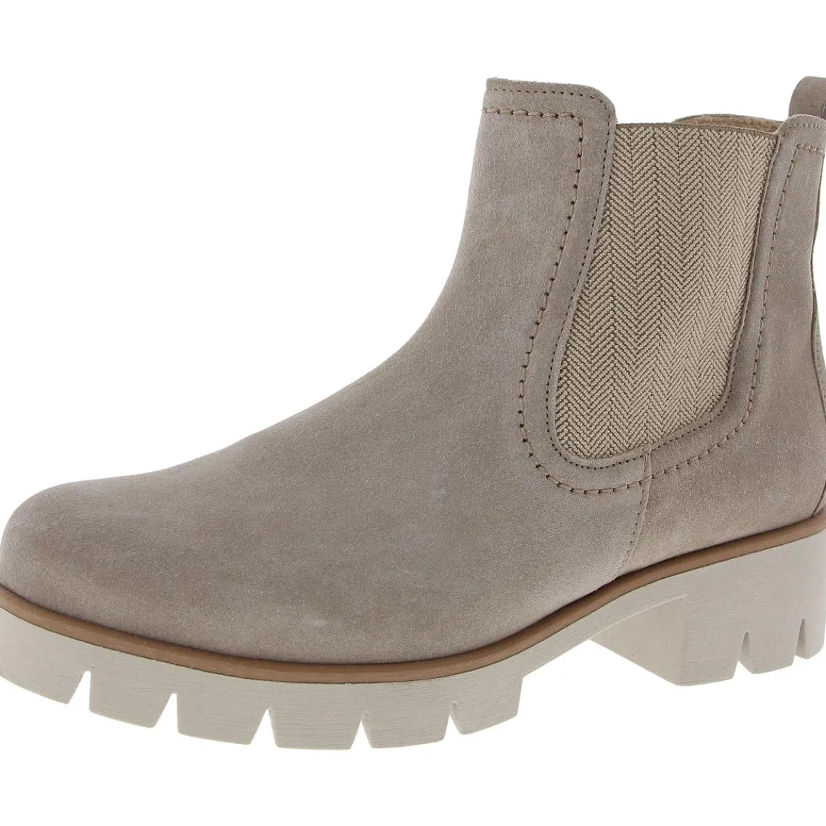 Zipper Nubuck Chelsea Boots