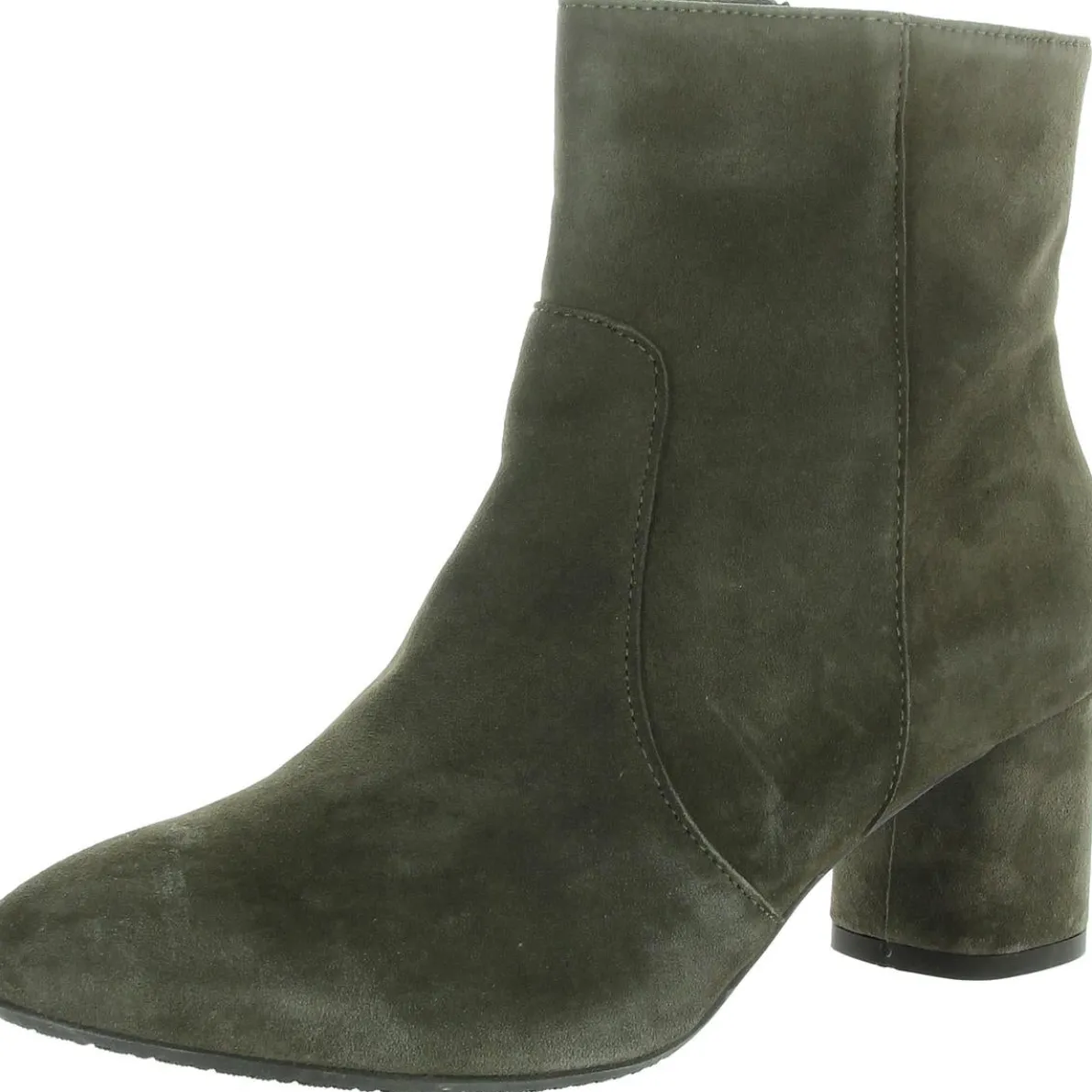 Zipper Suede Booties