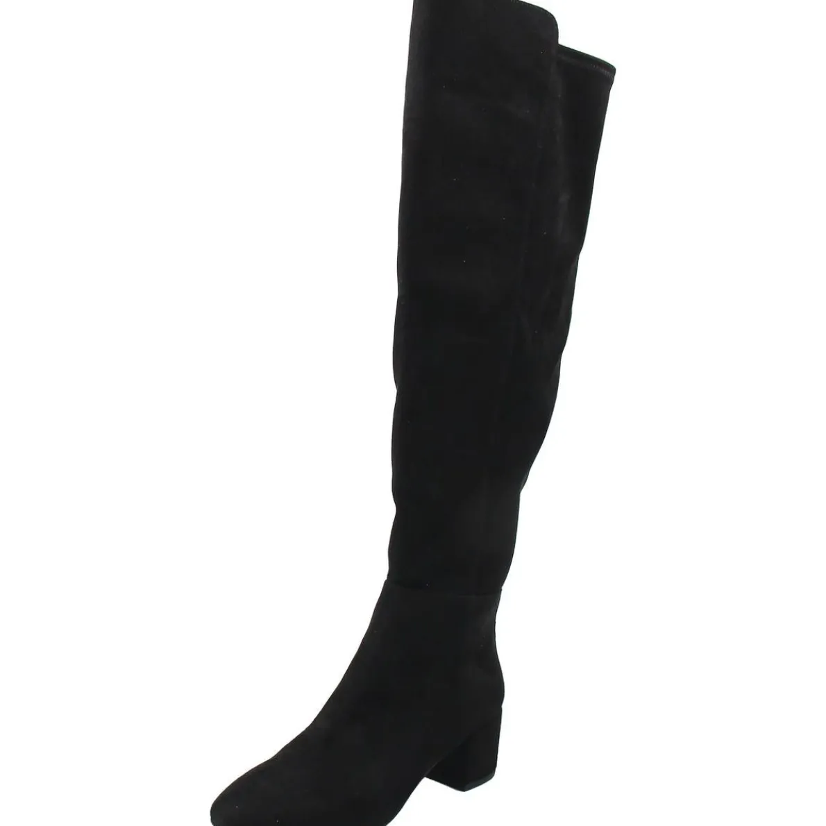 Zipper Suede Over-The-Knee Boots