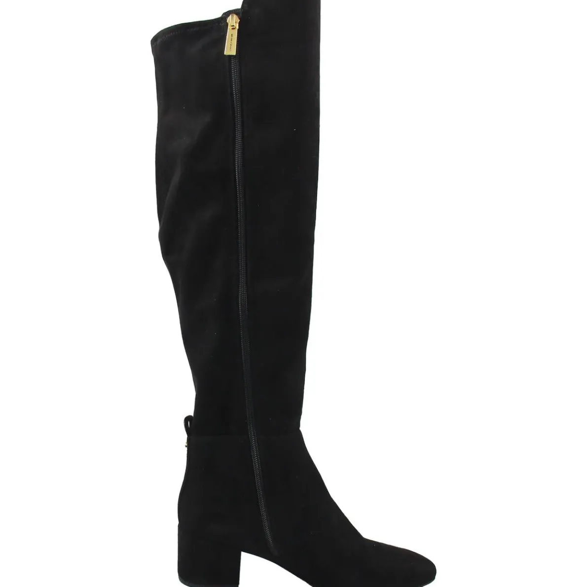 Zipper Suede Over-The-Knee Boots