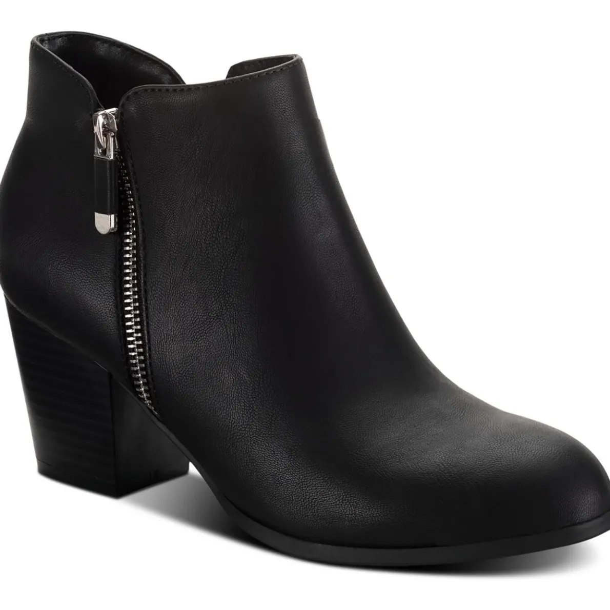 Masrinaa Faux Leather Almond Toe Ankle Boots