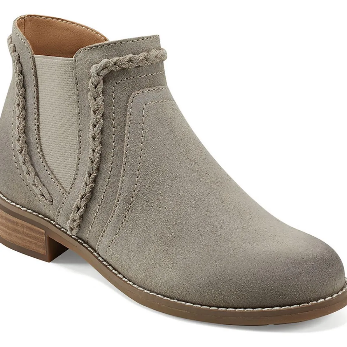 Nika Leather Western Ankle Boots
